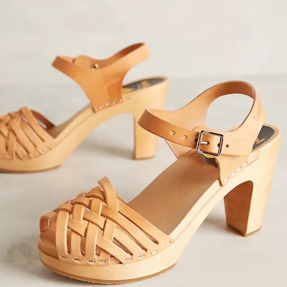 Sweedish Hasbeens Clogs Leather Women's Sandals